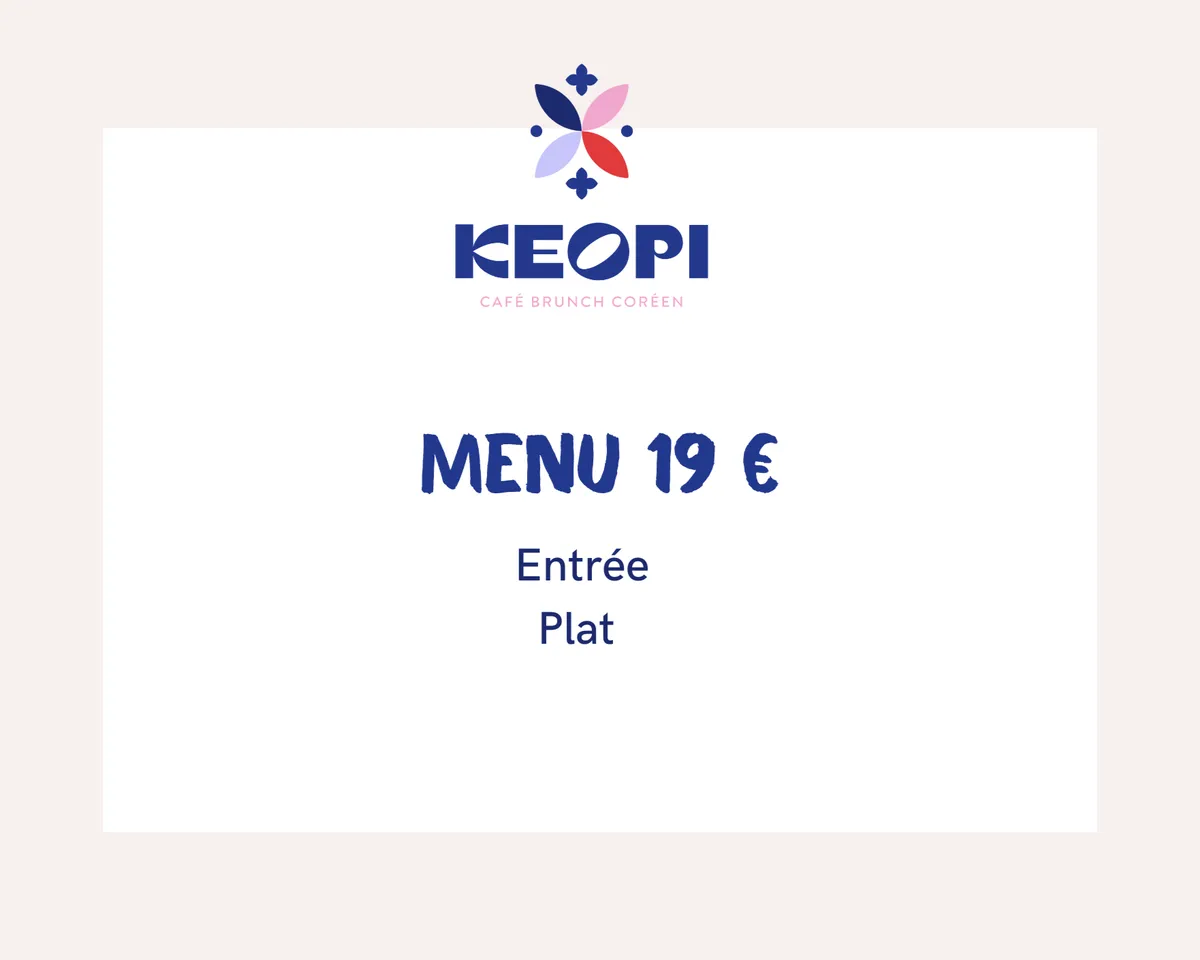 Menu : Entrée Plat