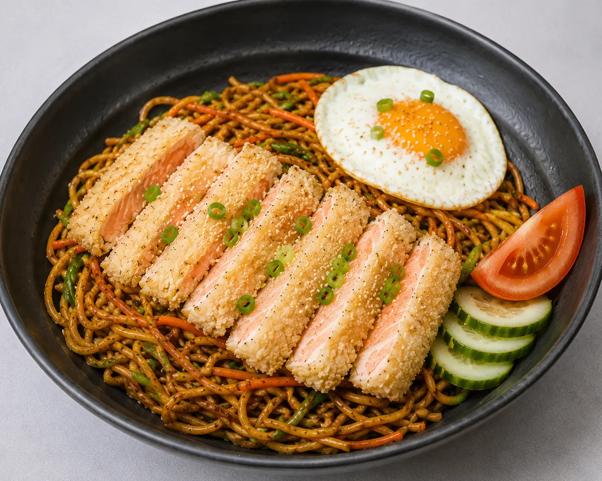 R9B YAKISOBA SAUMON TEMPURA