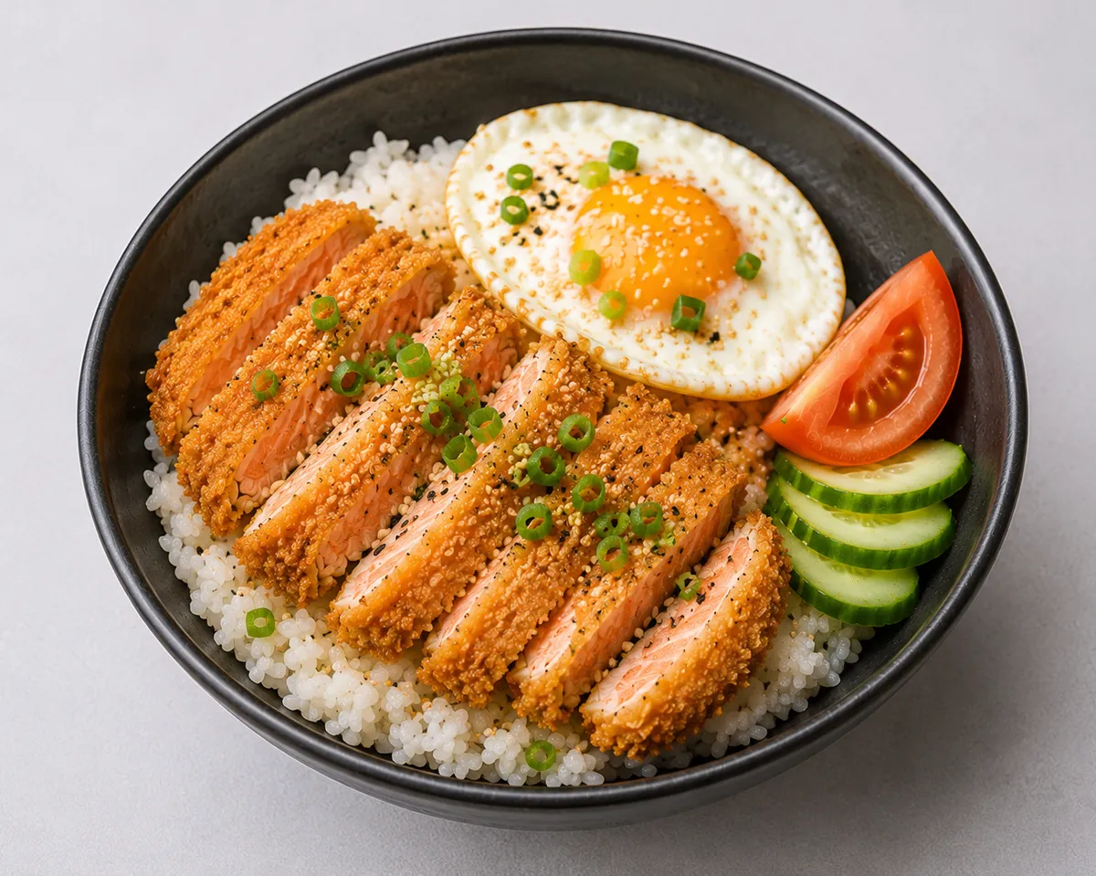 R9A DONBURI SAUMON TEMPURA