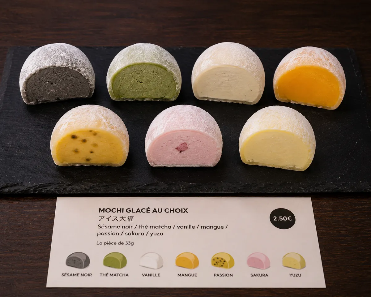 Mochi glacé au choix