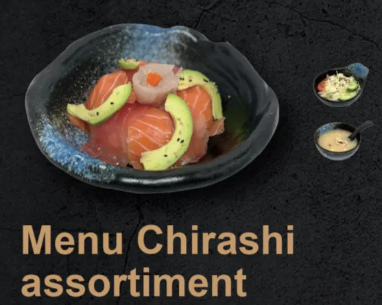 Menu Chirashi assortiment