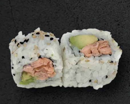 California saumon cuit fromage