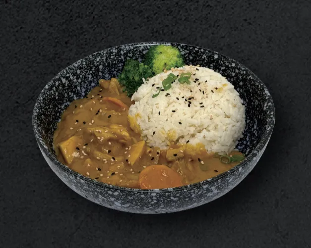 Riz curry au poulet