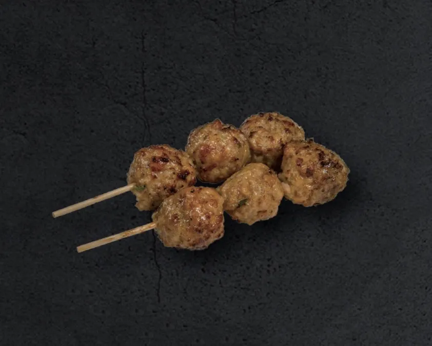 Brochettes de boulettes de poulet