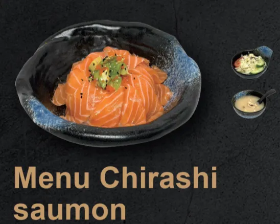 Menu Chirashi saumon