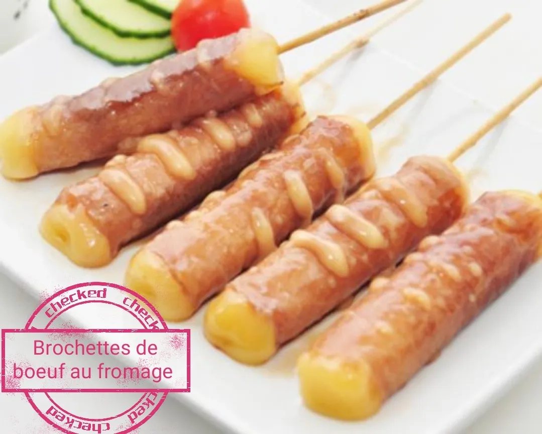 Brochette de boeuf au fromage/paire