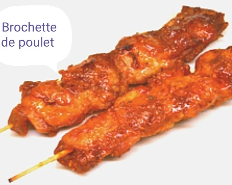 Brochette de poulet /paire