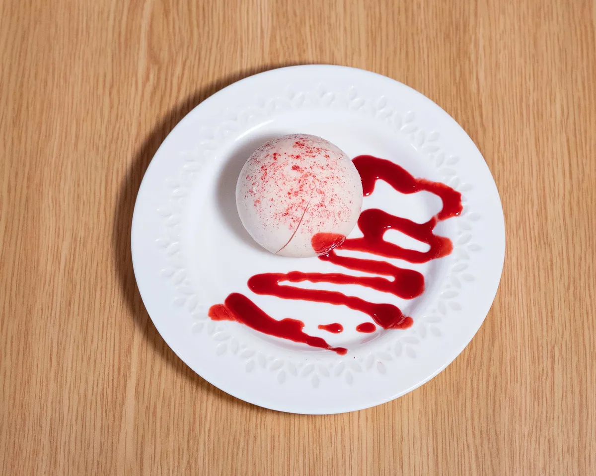 Boule litchi framboise 