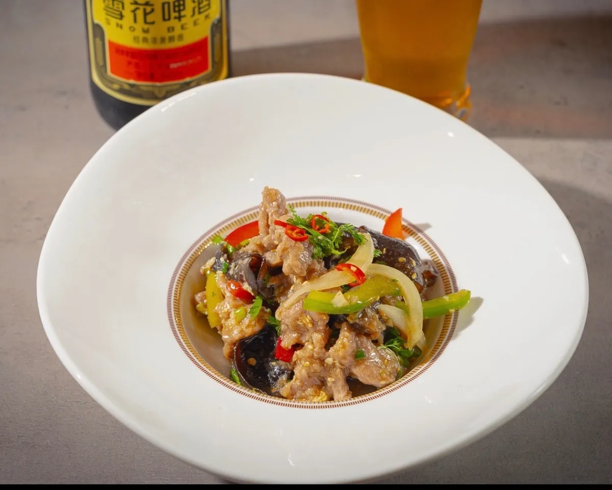 salade boeuf froid à la coriandre frais 