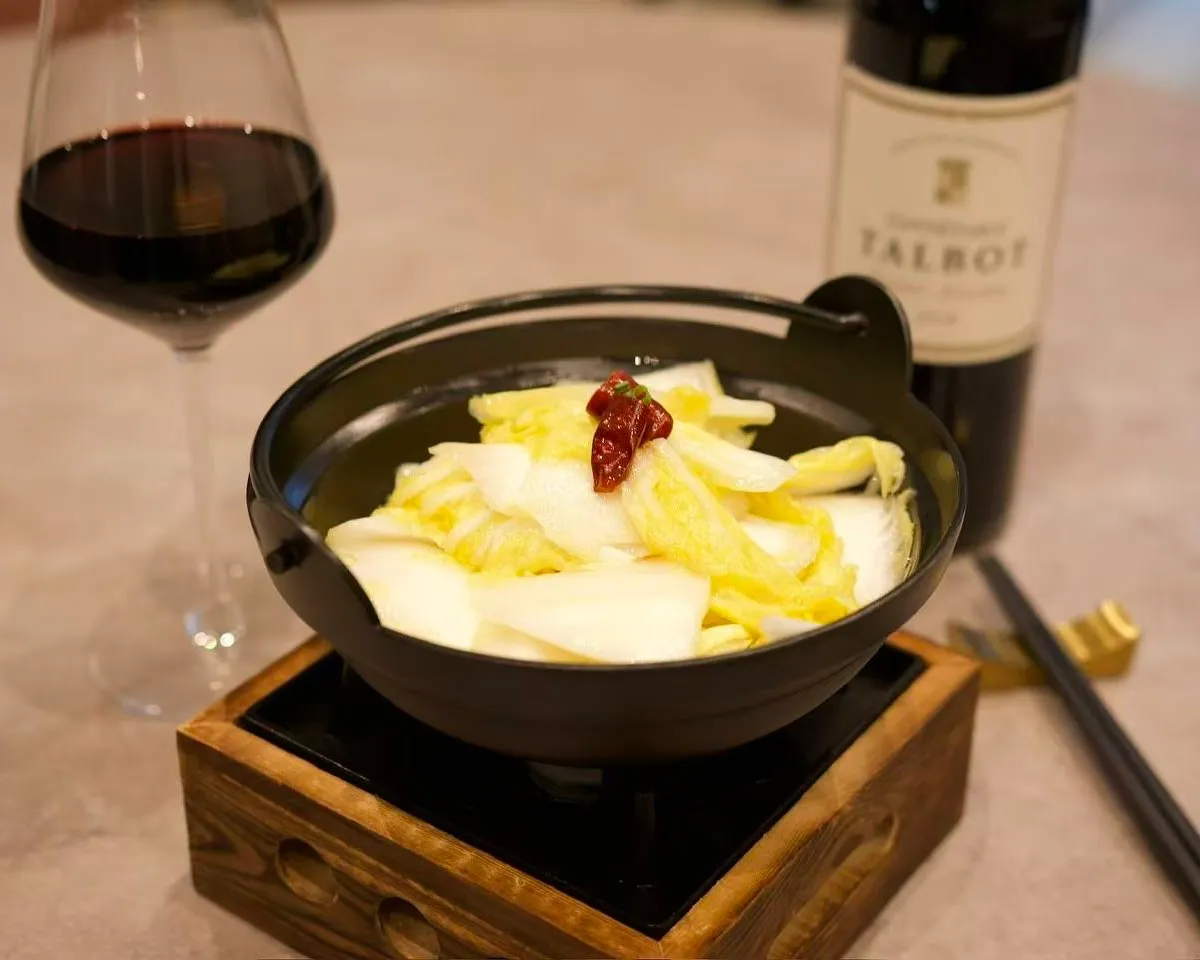 Chou chinois sauté à la sauce vinaigrée