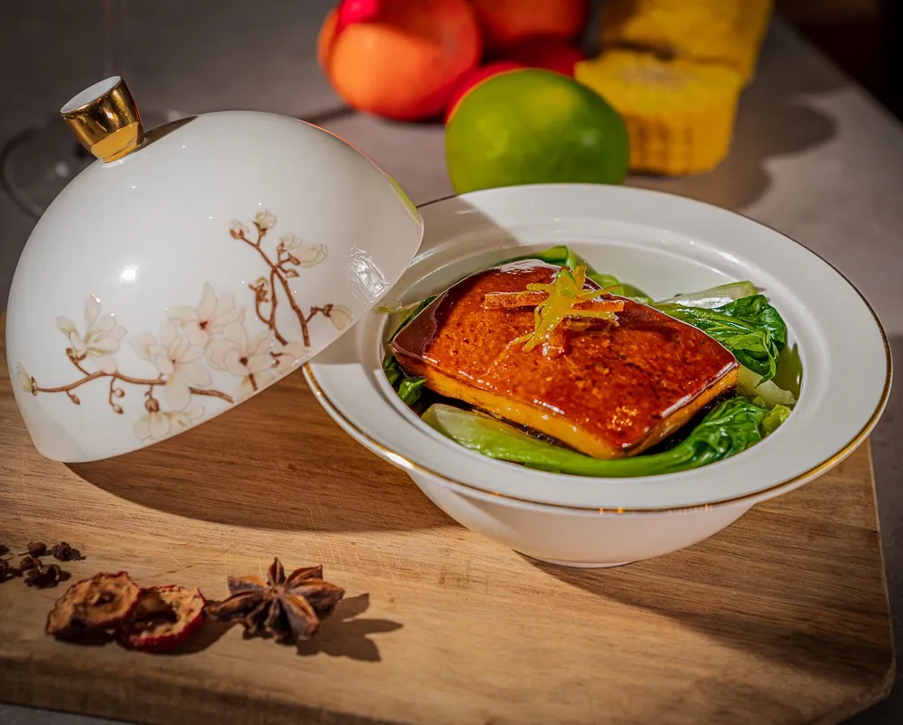 poitrine carré à la sauce du chef