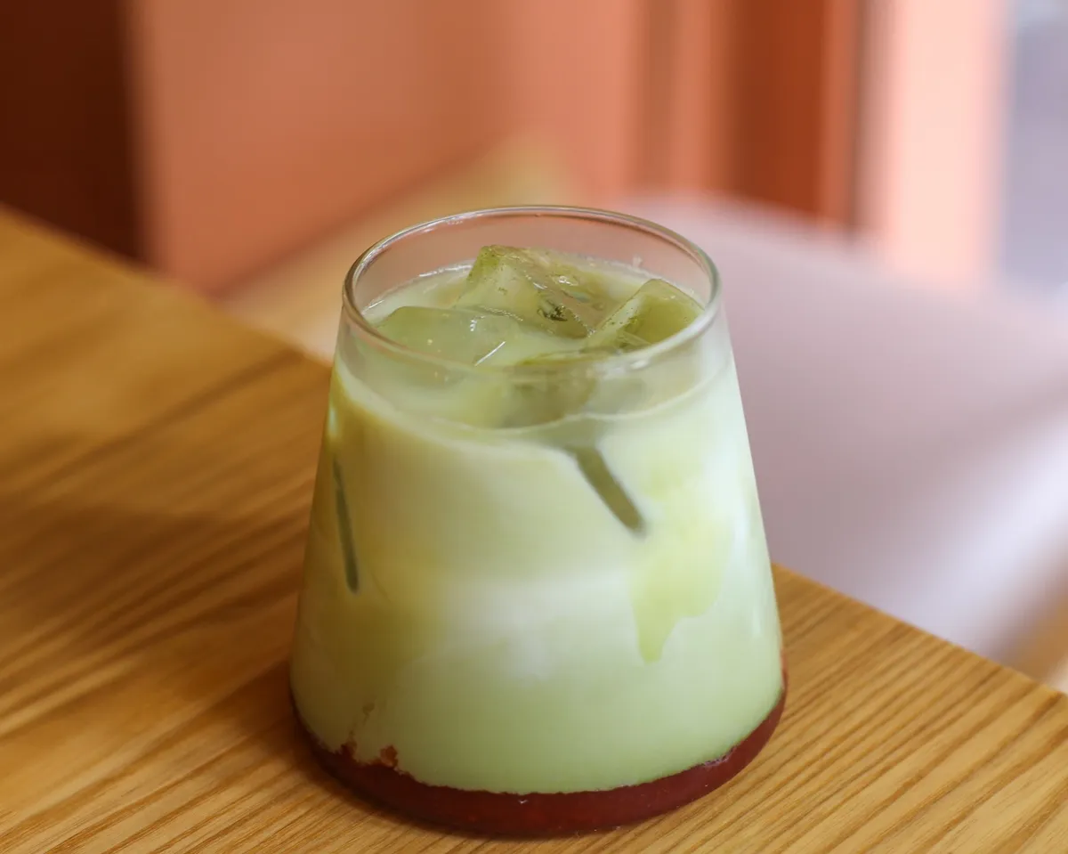 Matcha Latte Fraise
