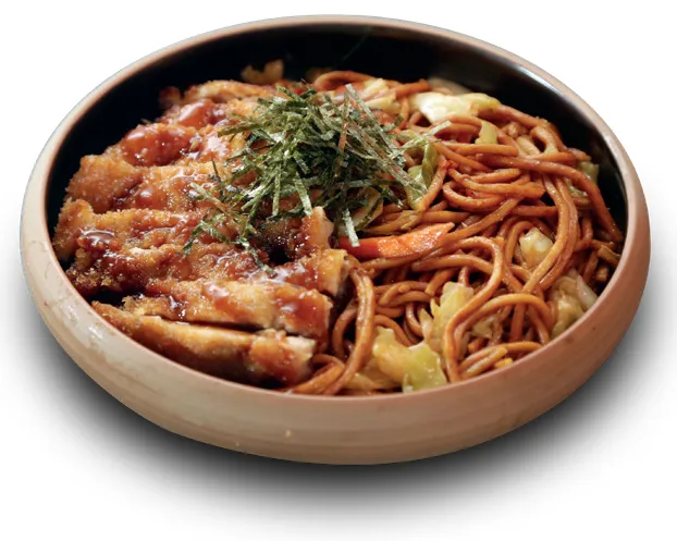 N1 Nouilles sautées au poulet panne