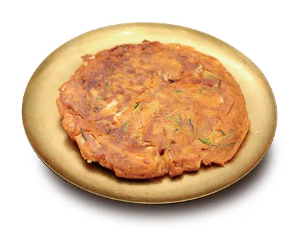 E5 Kimchi galette Kimchi-jeon