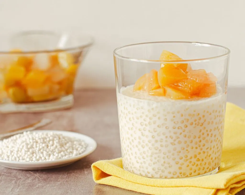 D2. Perles de tapioca au lait de coco et mangue
