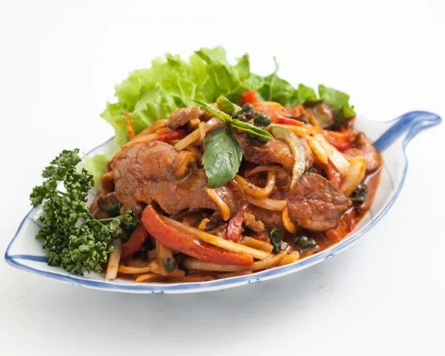 508. Canard saute au basilic parfumée a la sauce huitre 金不换鸭