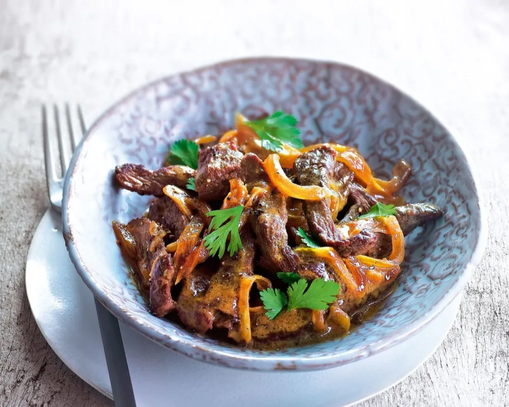 603. Boeuf saute aux oignons 洋葱牛肉