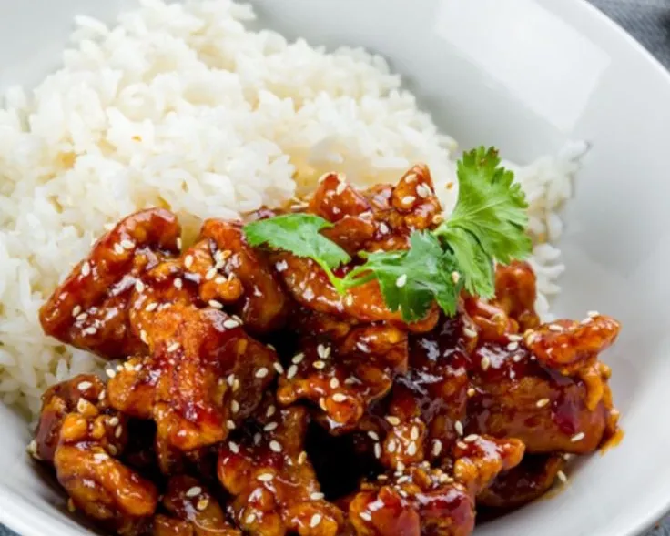 89+ poulet caramel sur riz
