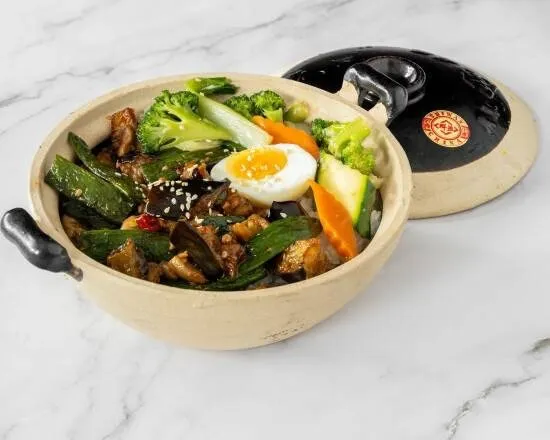 N5. Aubergine ＆ Poulet (option vegetarienne)