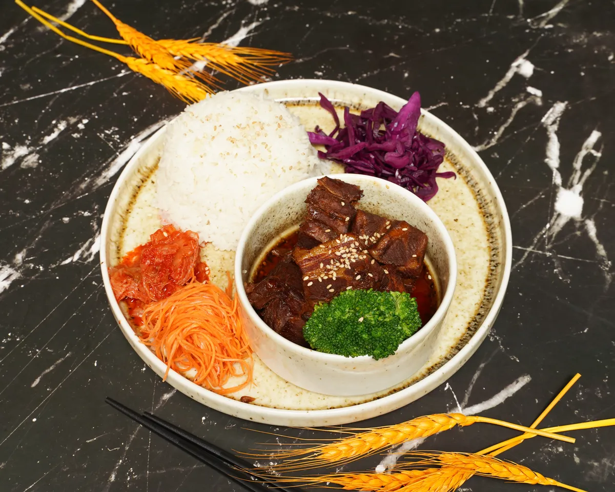 P1- Mama hongshaorou-porc braisé+kimchi coréen