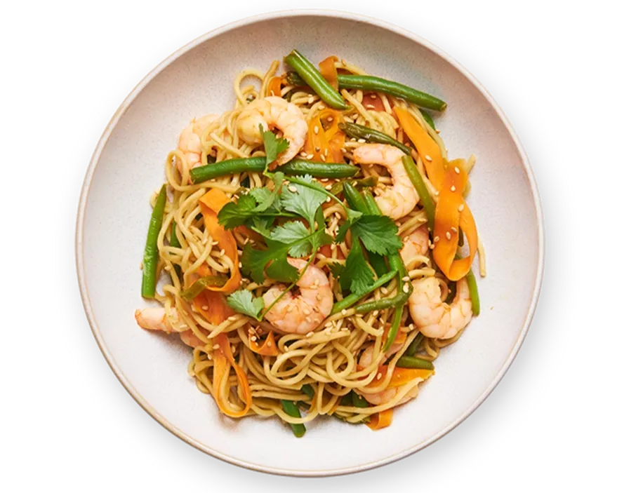 A7 Nouilles sautees aux crevettes