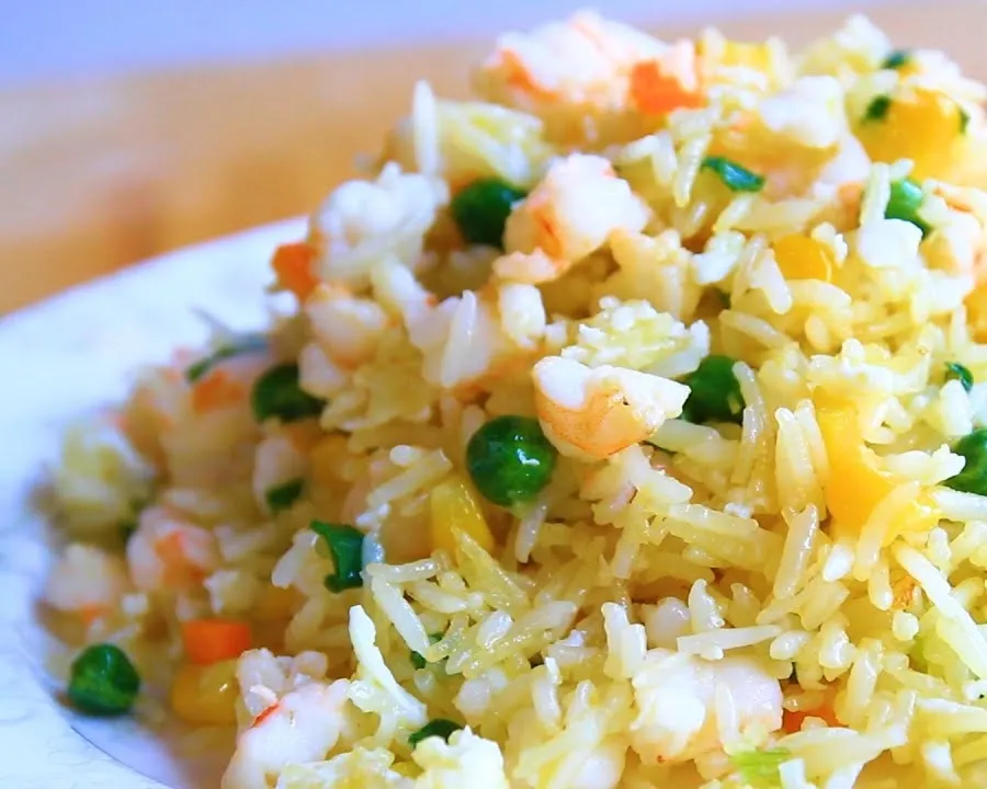 A3 Riz saute aux  crevettes