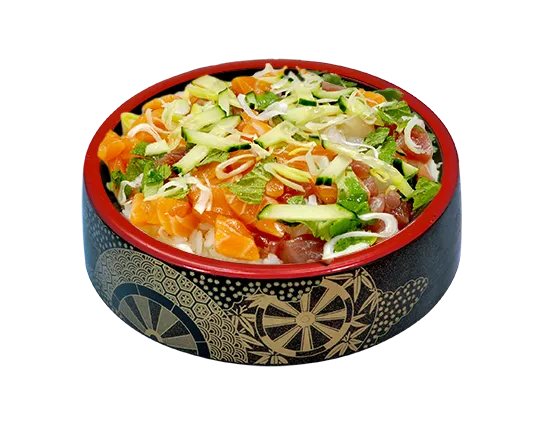 C5 Chirashi marine tartare de saumon et thon