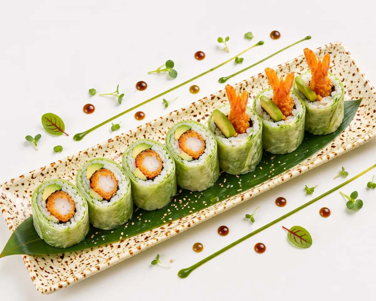 Spring roll tempura crevette avocat 8pcs