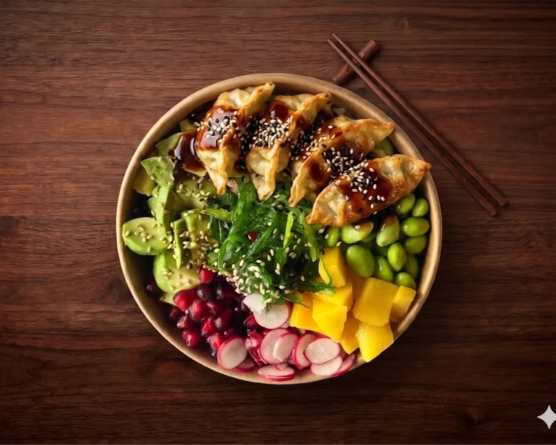 Pokebowl gyoza