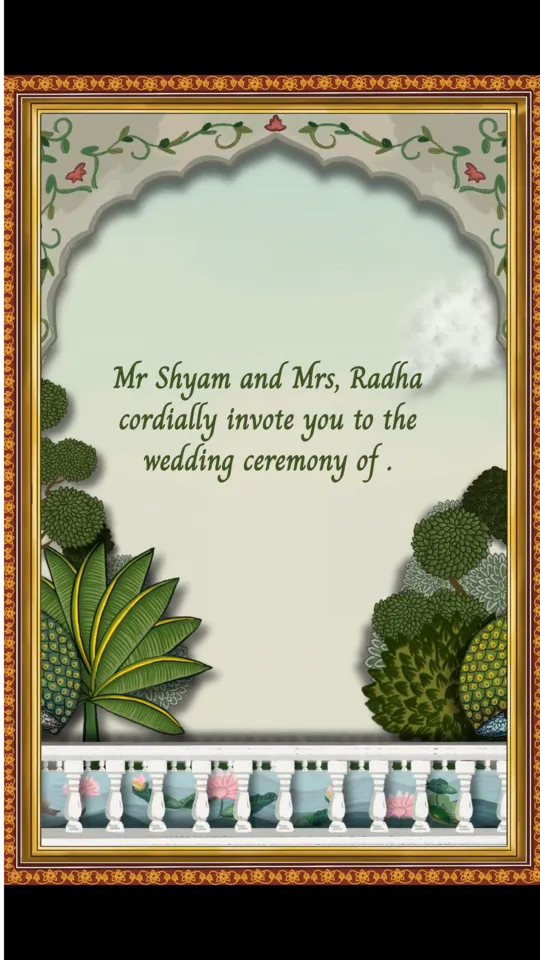 Beautiful Royal Video Invitation