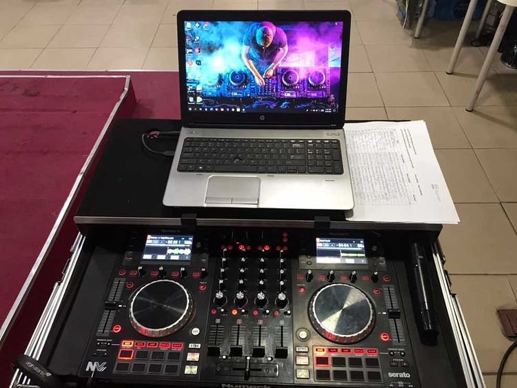 DJ and PA setup 2