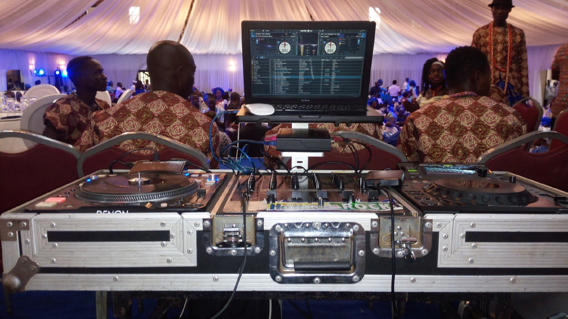 DJ and PA setup 3