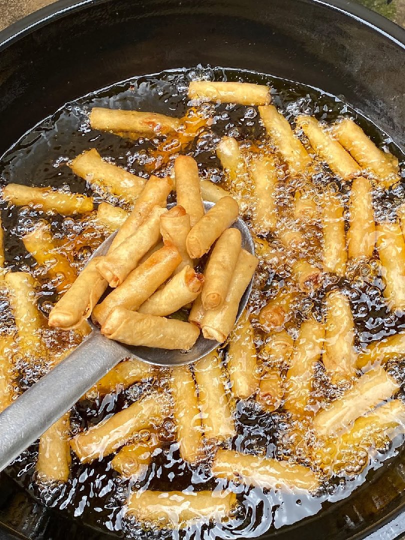 🔥 Live Frying Small Chops for Events (Puff Puff, Samosa, Spring Rolls) 2