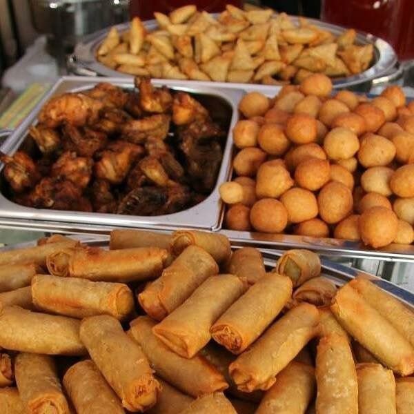 🔥 Live Frying Small Chops for Events (Puff Puff, Samosa, Spring Rolls) 6