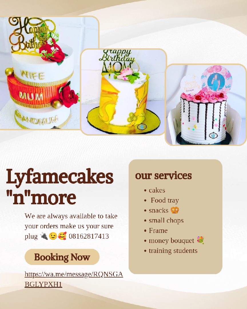 cakes, pastries,frames,small chops,food trays