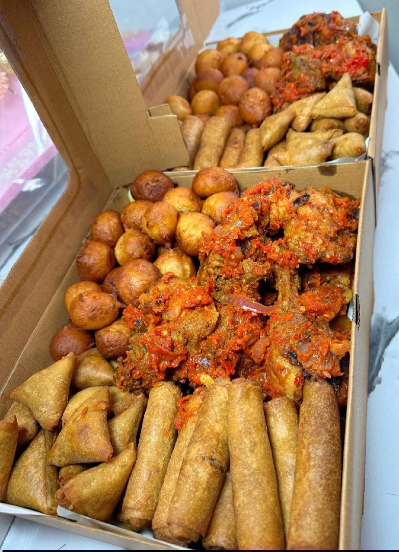 cakes, catering services and ushering services