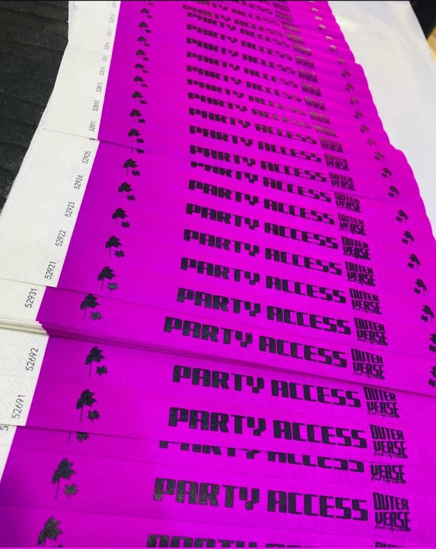 Event Paper Wrist Tags 2