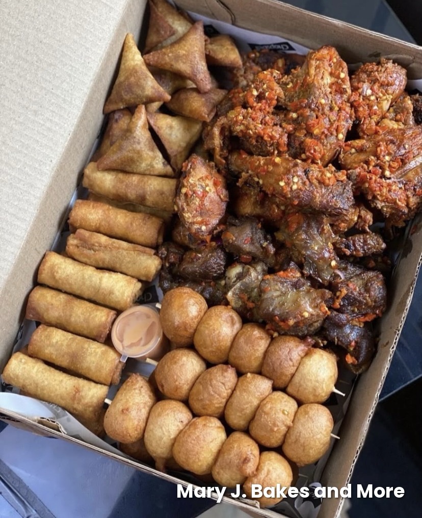 Custom Birthday Cakes&small chops (Vanilla, Red Velvet, Strawberry,samosa,spring Rolls))