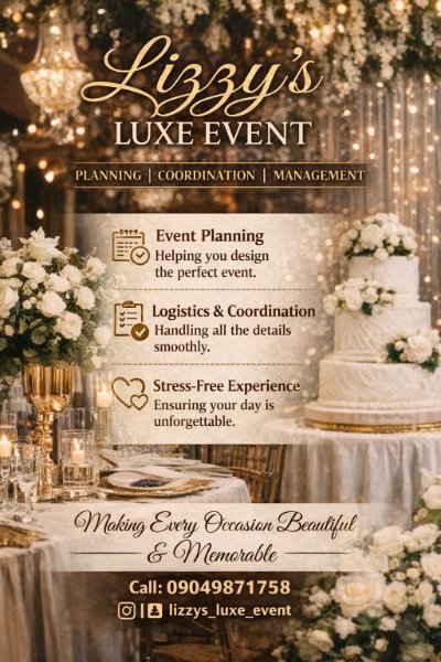 Lizzy's luxe event portfolio