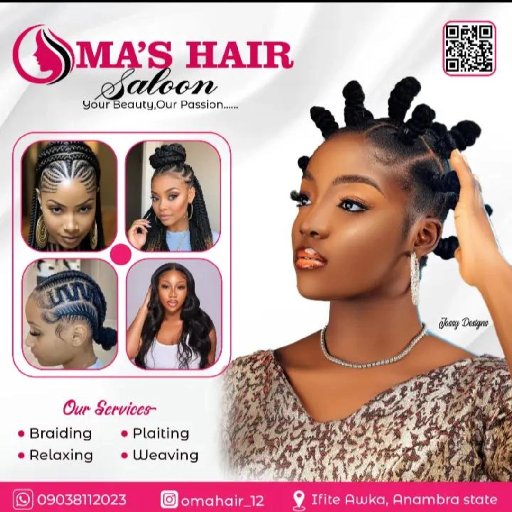 oma's Hair bueaty lounge portfolio