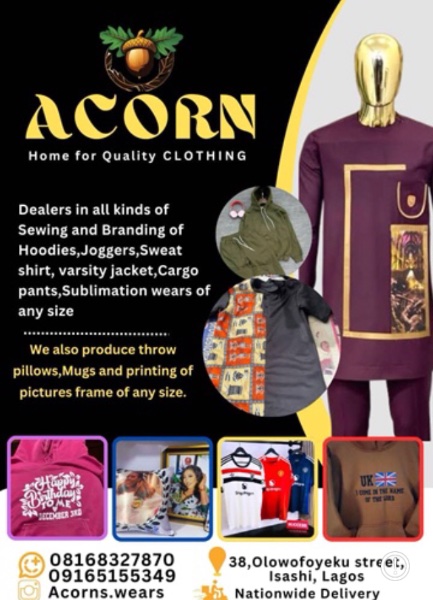 Acorn wears portfolio