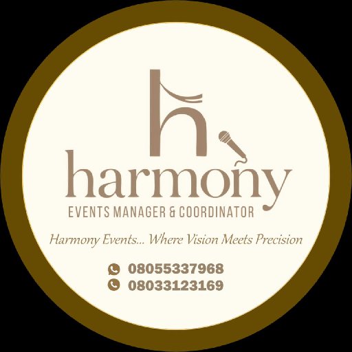 Harmony Events Manager and Coordinator portfolio