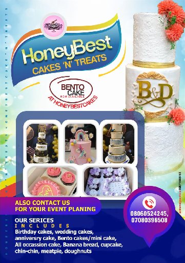 Honeybest cakes n' treats portfolio
