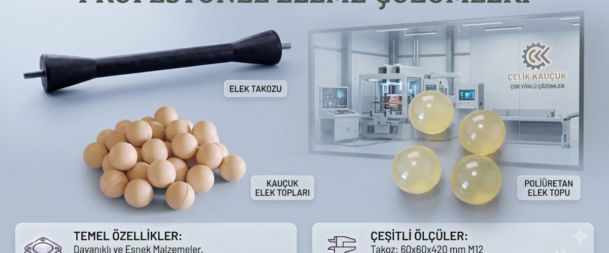 Titreşimli Elek Sistemlerinde Yüksek Performans: Çelik Kauçuk Elek Topu ve Elek Takozu Çözümleri