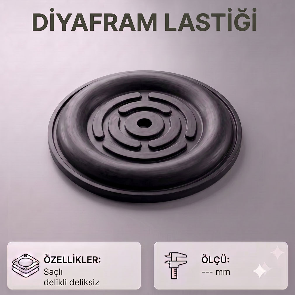 Diyafram Lastiği (Saçlı, Delikli ve Deliksiz Seçenekli) – Çelik Kauçuk