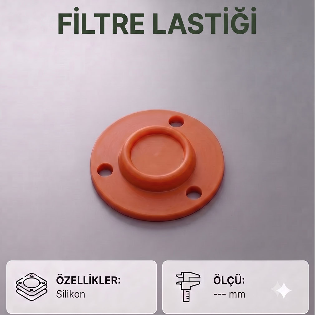 Slikon Filtre Lastigi Çelik Kaucuk