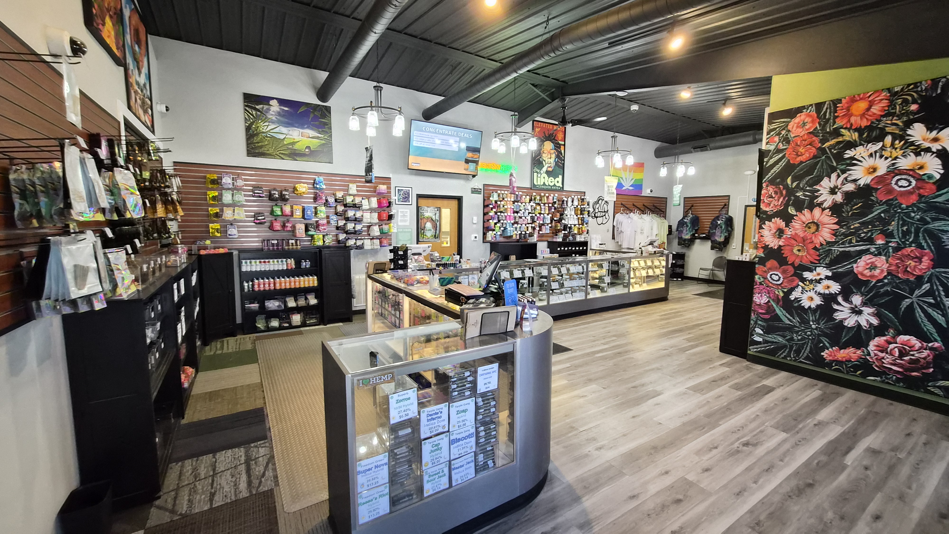 Inside Meds Cafe Alpena — store layout and welcoming atmosphere