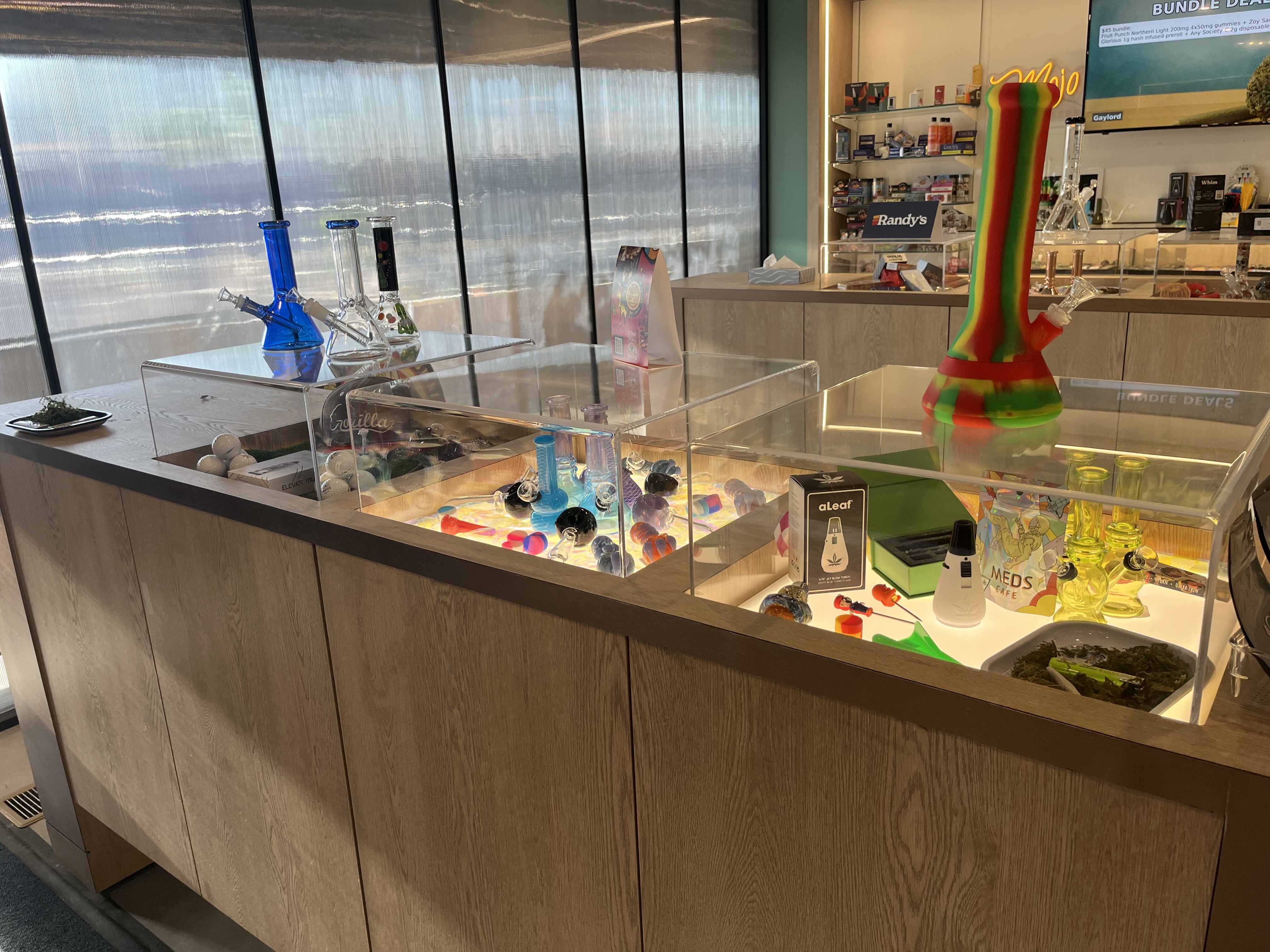 Meds Cafe Gaylord — cannabis product selection and displays