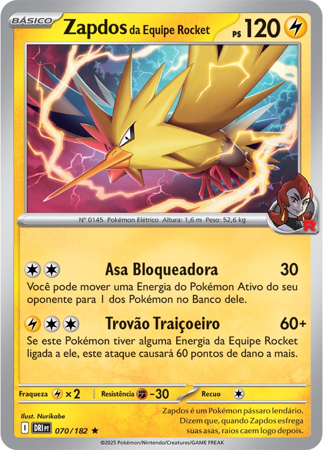 Zapdos da Equipe Rocket