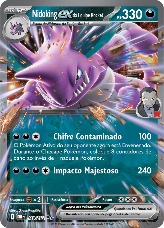Nidoking ex da Equipe Rocket